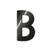 Legami - Adhesive Letter in Metal, My Initial, Letter B, L MAX 2,5 cm, H 2,5 cm, Customize Your Accessories, Disposable