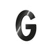 Legami My Initial - Adhesive Metal Letter - G