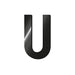 Legami My Initial - Adhesive Metal Letter - U