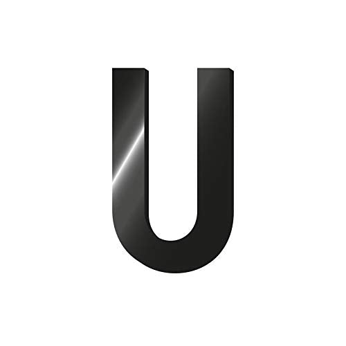 Legami My Initial - Adhesive Metal Letter - U