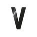 Legami My Initial - Adhesive Metal Letter - V