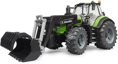 Bruder 03161 Deutz 8280 TTV Tractor with Front Loader – 1:16 Scale Agricultural Vehicle, Functional Loader & Steering, Durable Farm Toy for Kids Ages 3+