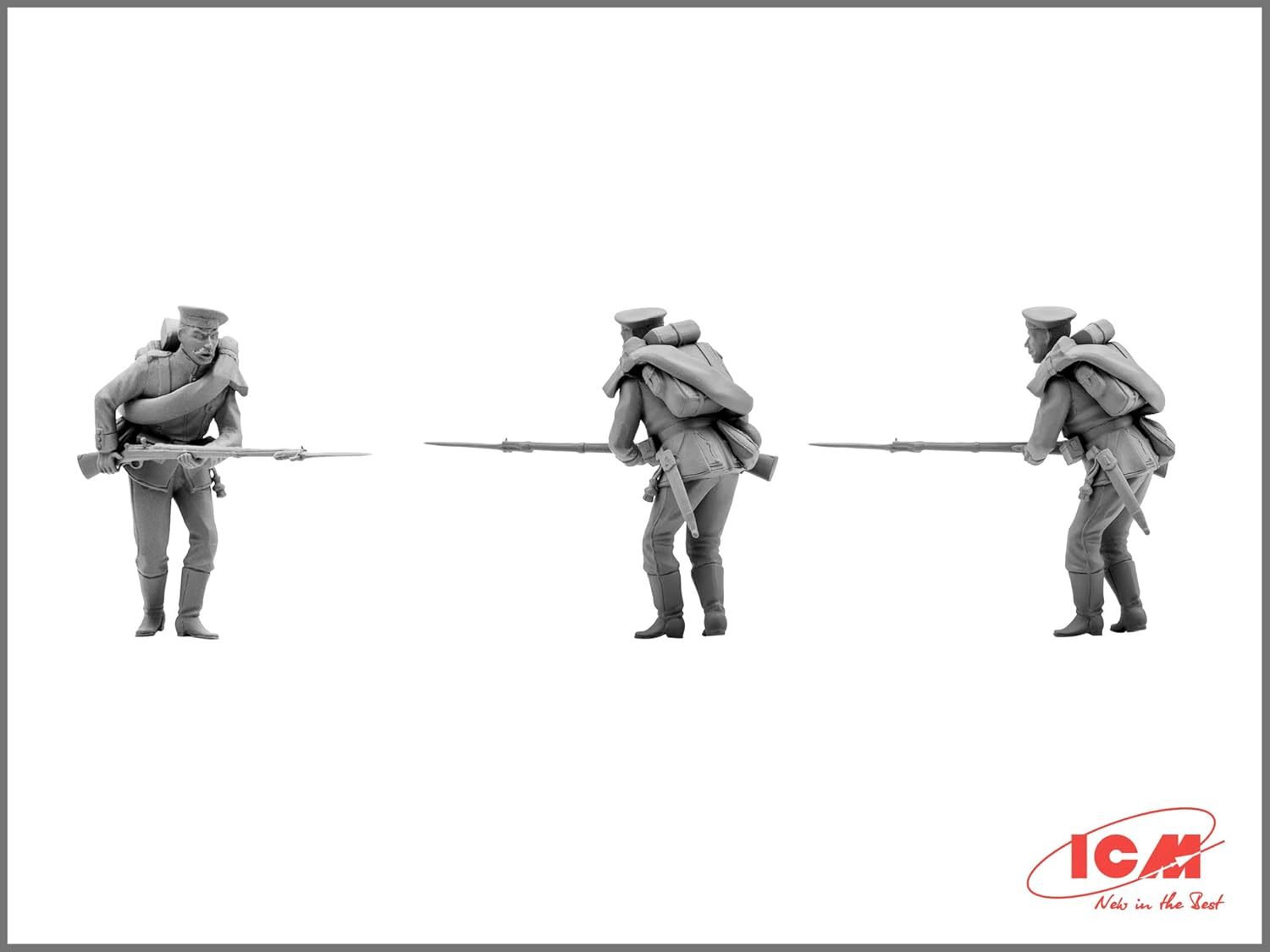 ICM ICM35012 1:35-Prussian Line Infantry (1870-1871) 4 Figs, 14 x 14 x 52 millimetres