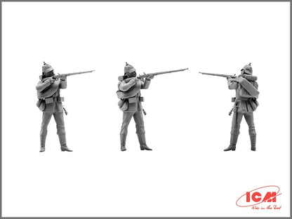 ICM ICM35012 1:35-Prussian Line Infantry (1870-1871) 4 Figs, 14 x 14 x 52 millimetres