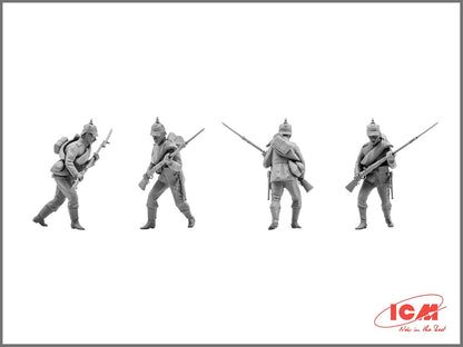 ICM ICM35012 1:35-Prussian Line Infantry (1870-1871) 4 Figs, 14 x 14 x 52 millimetres
