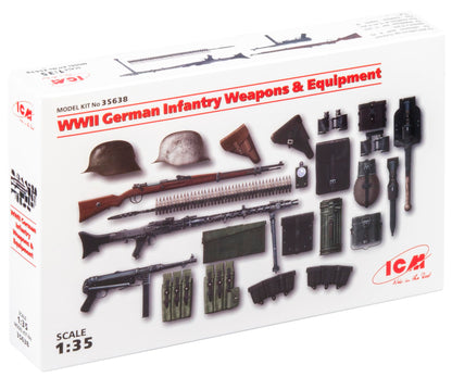 ICM ICM35638 1:35-WWII German Infantry Weapons & Equipment,black
