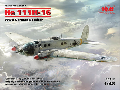 ICM 1:48 - He 111H-16, WWII German Bomber