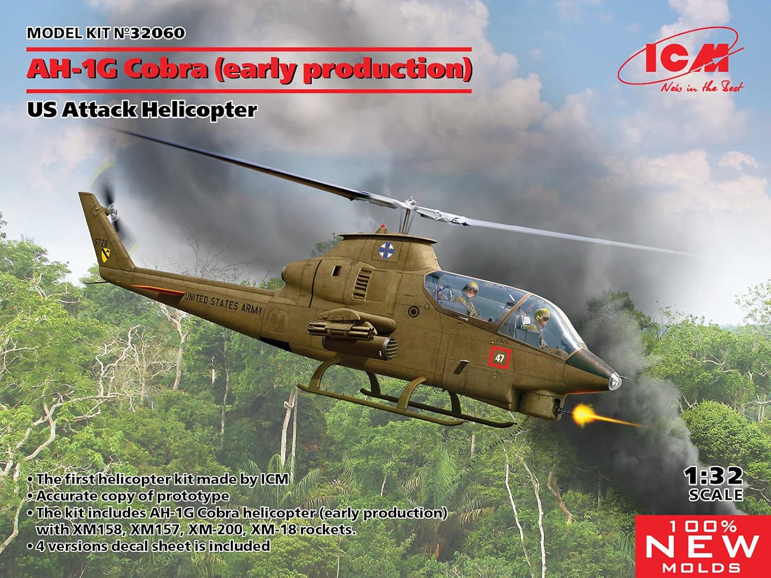 ICM 1:32 - AH-1G Cobra (Early) US Attack Helicopter