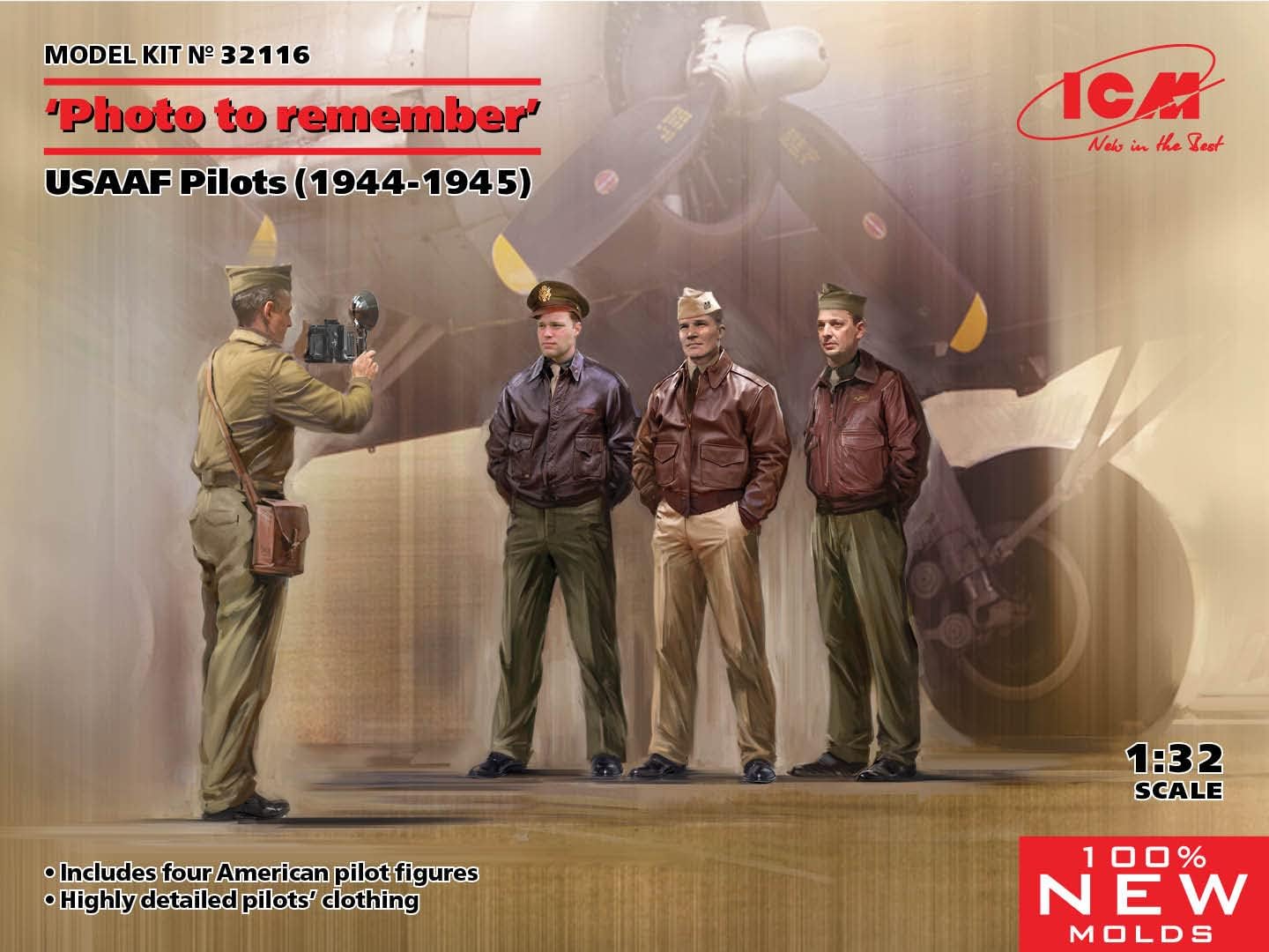 ICM 32116 Photo to Remember', USAAF Pilots (1944-1945