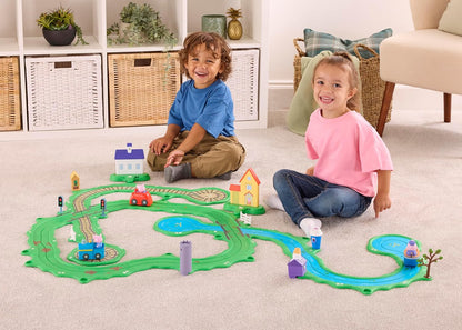 Peppa Pig Whizz Around Peppa’s Great Big World Set, Motorised Vehicles, Track Toys, Pre-school Toys
