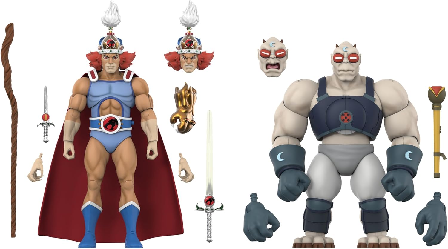 Super7 ULTIMATES! Thundercats King Lion-O - 7" Thundercats Action Figure with Accessories - Classic Cartoon Collectibles and Retro Toys