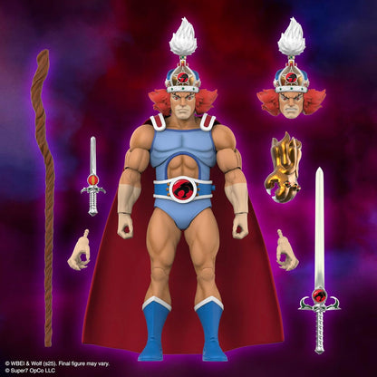 Super7 ULTIMATES! Thundercats King Lion-O - 7" Thundercats Action Figure with Accessories - Classic Cartoon Collectibles and Retro Toys