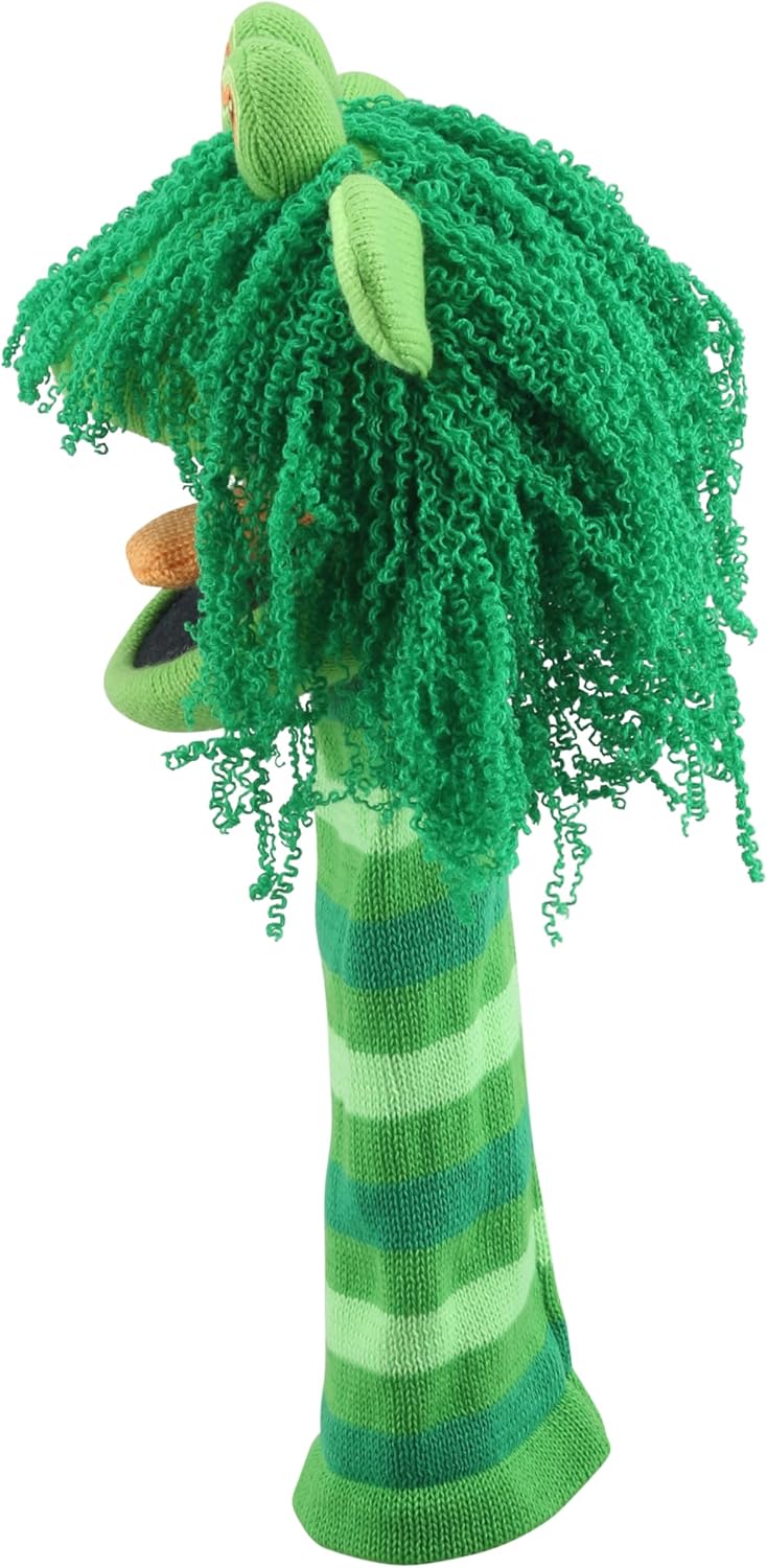 The Puppet Company Squelch ECO Sockette Hand Puppet - Eco-Friendly Swamp Monster Puppet Toy with Cheeky Smile & Squeaky Tongue - Fun for Kids & Adults - 38cm