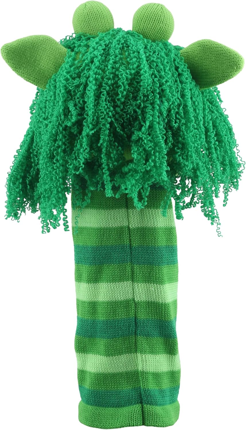 The Puppet Company Squelch ECO Sockette Hand Puppet - Eco-Friendly Swamp Monster Puppet Toy with Cheeky Smile & Squeaky Tongue - Fun for Kids & Adults - 38cm