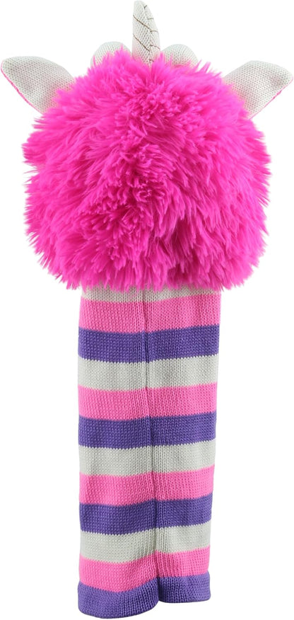 The Puppet Company Twinkle ECO Sockette Hand Puppet - Eco-Friendly Unicorn Puppet with Sparkly Horn & Striped Design - Interactive Magical Toy for Kids & Adults - 38cm