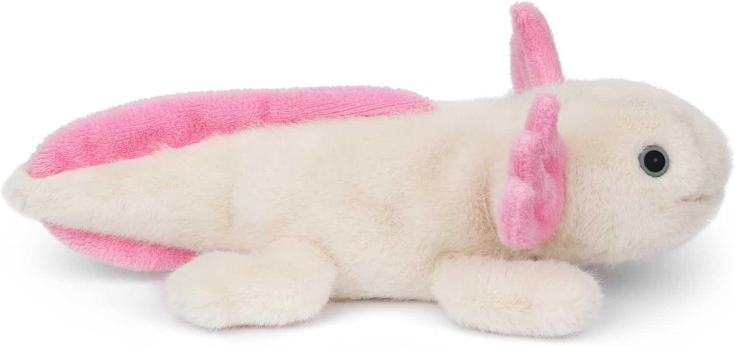 Wilberry Water Wonders Axolotl Soft Toy - Cute Plush Axolotl for Kids, Ultra-Soft Sensory Cuddle Toy, Perfect Ocean Animal Gift for Nursery & Playtime - 9cm