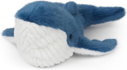 Wilberry Water Wonders Blue Whale Soft Toy - Soft Plush Whale for Kids, Ocean Wildlife Sensory Cuddle Companion, for Bedrooms, Nurseries & Storytime - 10cm