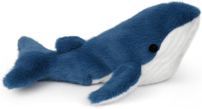 Wilberry Water Wonders Blue Whale Soft Toy - Soft Plush Whale for Kids, Ocean Wildlife Sensory Cuddle Companion, for Bedrooms, Nurseries & Storytime - 10cm