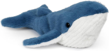 Wilberry Water Wonders Blue Whale Soft Toy - Soft Plush Whale for Kids, Ocean Wildlife Sensory Cuddle Companion, for Bedrooms, Nurseries & Storytime - 10cm