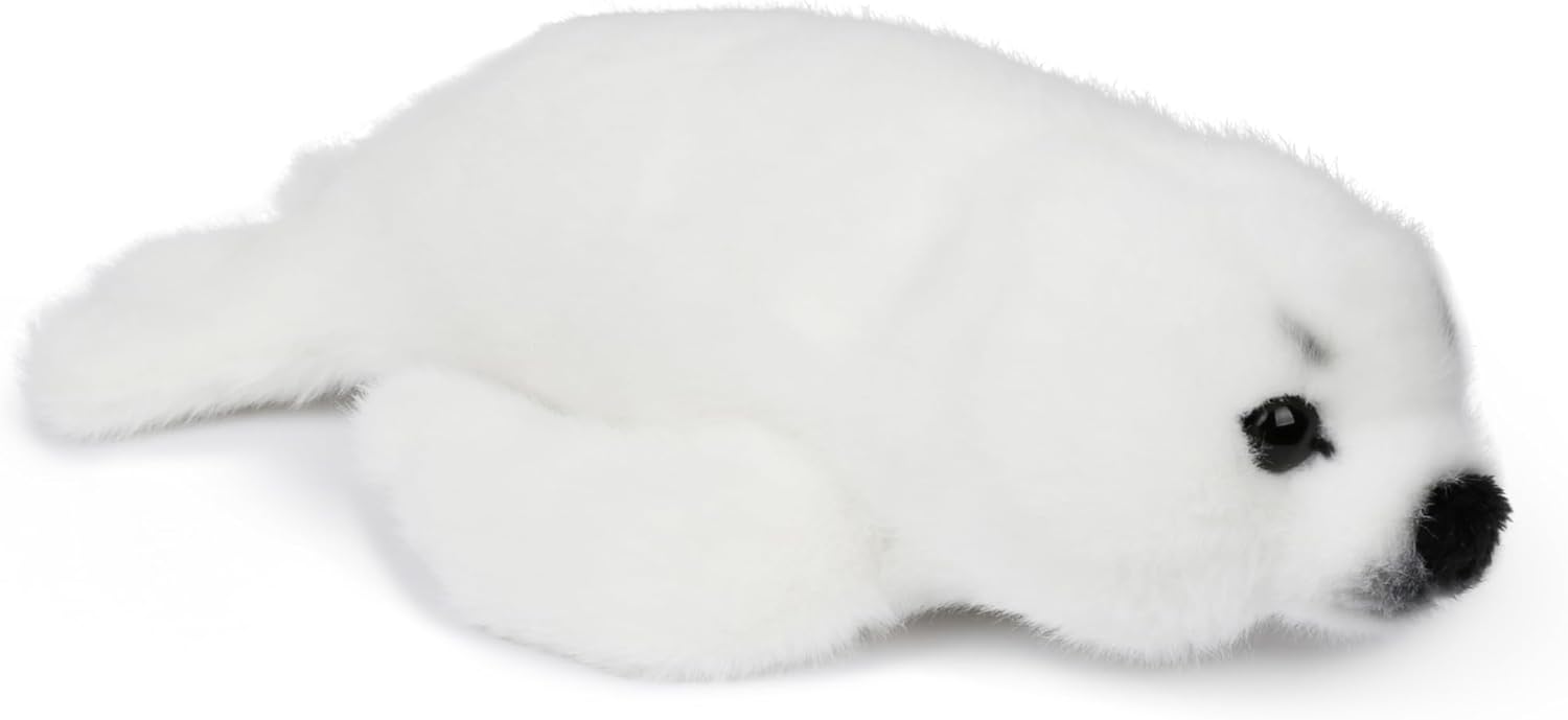 Wilberry Water Wonders Seal Soft Toy - Soft White Plush Seal for Kids, Gentle Sensory Cuddle Toy, Ideal Ocean Animal Gift for Comfort, Play & Nursery Décor - 7cm