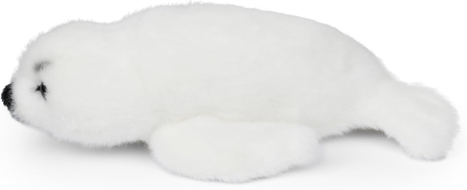 Wilberry Water Wonders Seal Soft Toy - Soft White Plush Seal for Kids, Gentle Sensory Cuddle Toy, Ideal Ocean Animal Gift for Comfort, Play & Nursery Décor - 7cm