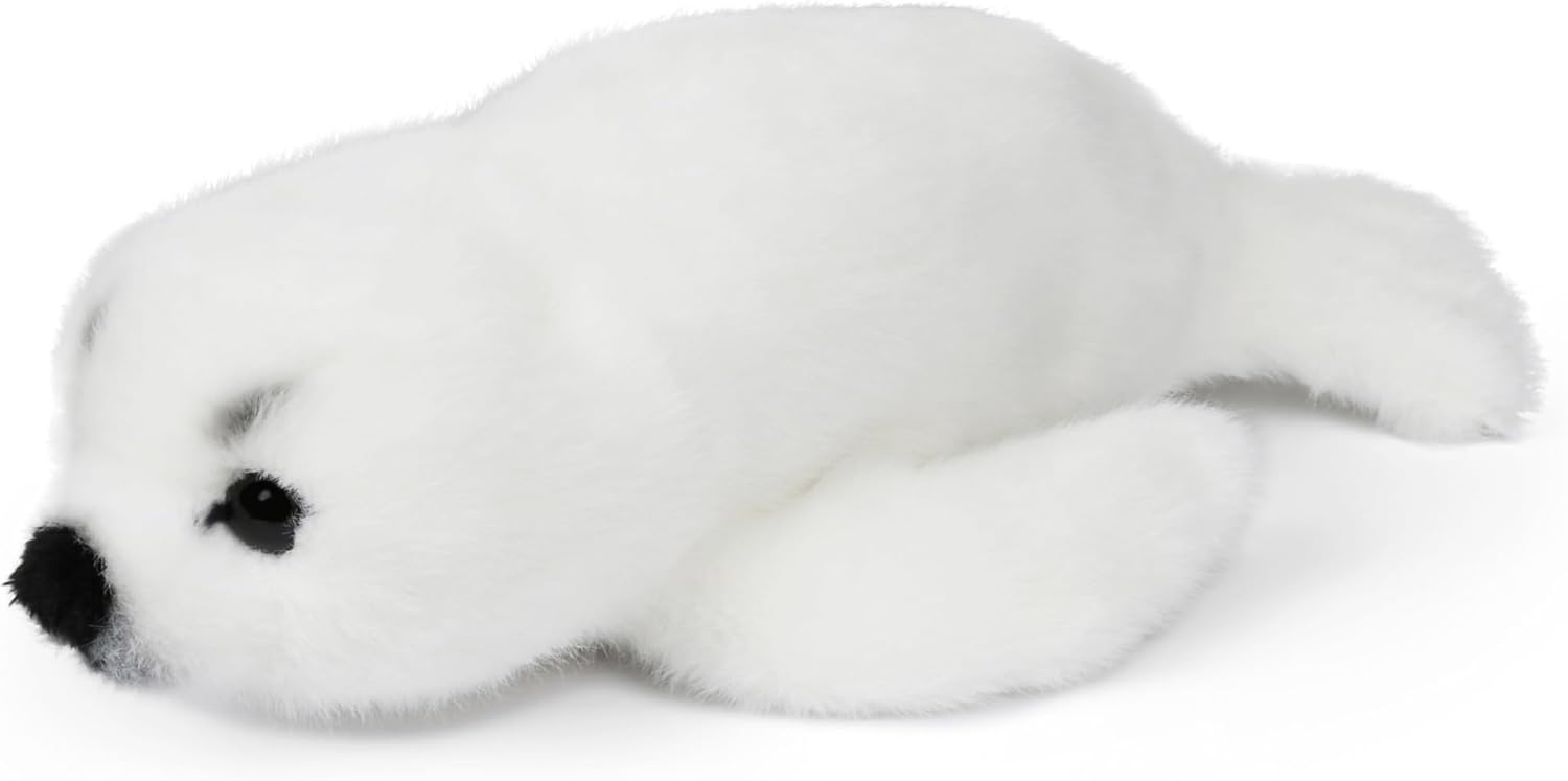 Wilberry Water Wonders Seal Soft Toy - Soft White Plush Seal for Kids, Gentle Sensory Cuddle Toy, Ideal Ocean Animal Gift for Comfort, Play & Nursery Décor - 7cm