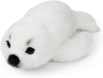 Wilberry Water Wonders Seal Soft Toy - Soft White Plush Seal for Kids, Gentle Sensory Cuddle Toy, Ideal Ocean Animal Gift for Comfort, Play & Nursery Décor - 7cm