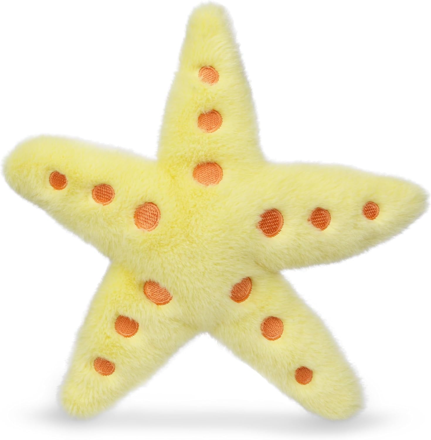 Wilberry Water Wonders Starfish Soft Toy - Bright Yellow Plush Starfish with Soft Texture, Fun Sensory Ocean Creature Toy for Kids, Perfect for Play & Gift Hampers - 21cm