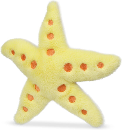 Wilberry Water Wonders Starfish Soft Toy - Bright Yellow Plush Starfish with Soft Texture, Fun Sensory Ocean Creature Toy for Kids, Perfect for Play & Gift Hampers - 21cm
