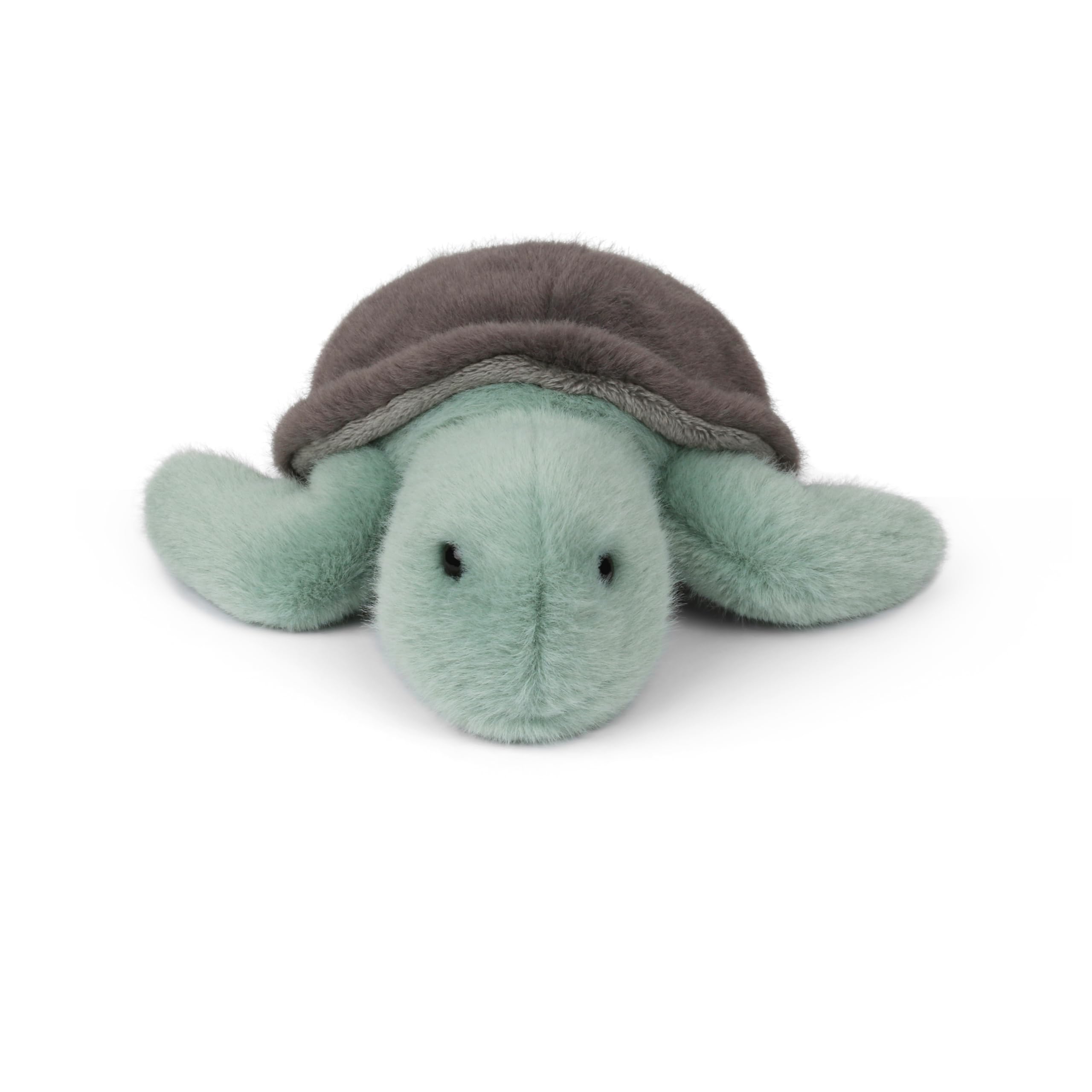 Wilberry Water Wonders Turtle Soft Toy - Soft Green Plush Turtle with Cosy Shell, Ultra-Soft Sensory Toy for Kids, Ideal for Cuddles, Storytelling & Ocean-Themed Play - 9cm