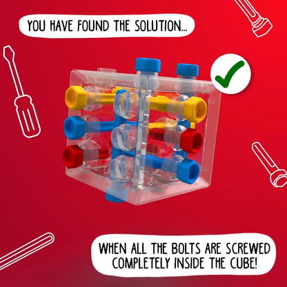 SmartGames – Criss Cross Cube, 1 Player Puzzle Game with 80 Challenges, 8+ Years