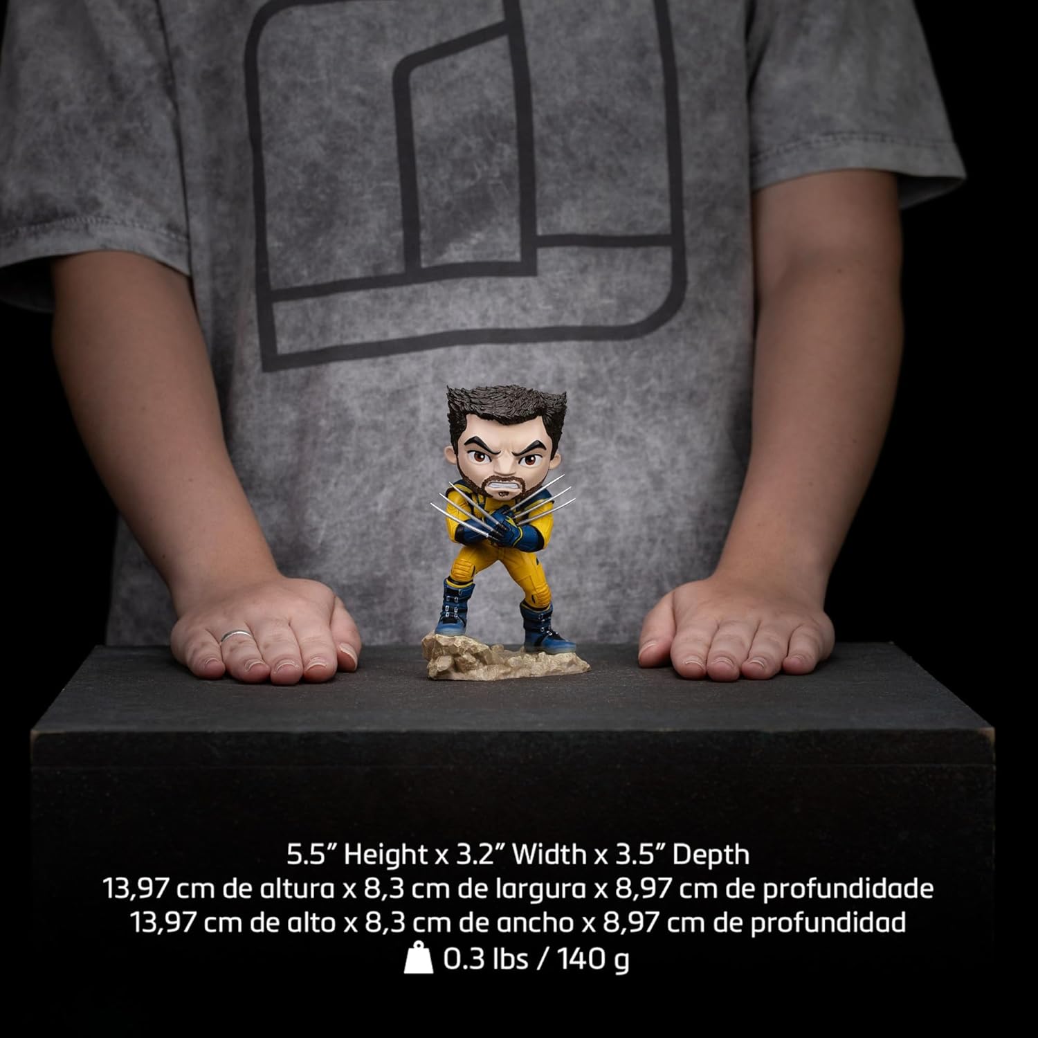 Iron Studios Statua da collezione Art Scale 1/10 Wolverine (Unmasked) - Minico Polystone Resina Multicolore 14 cm