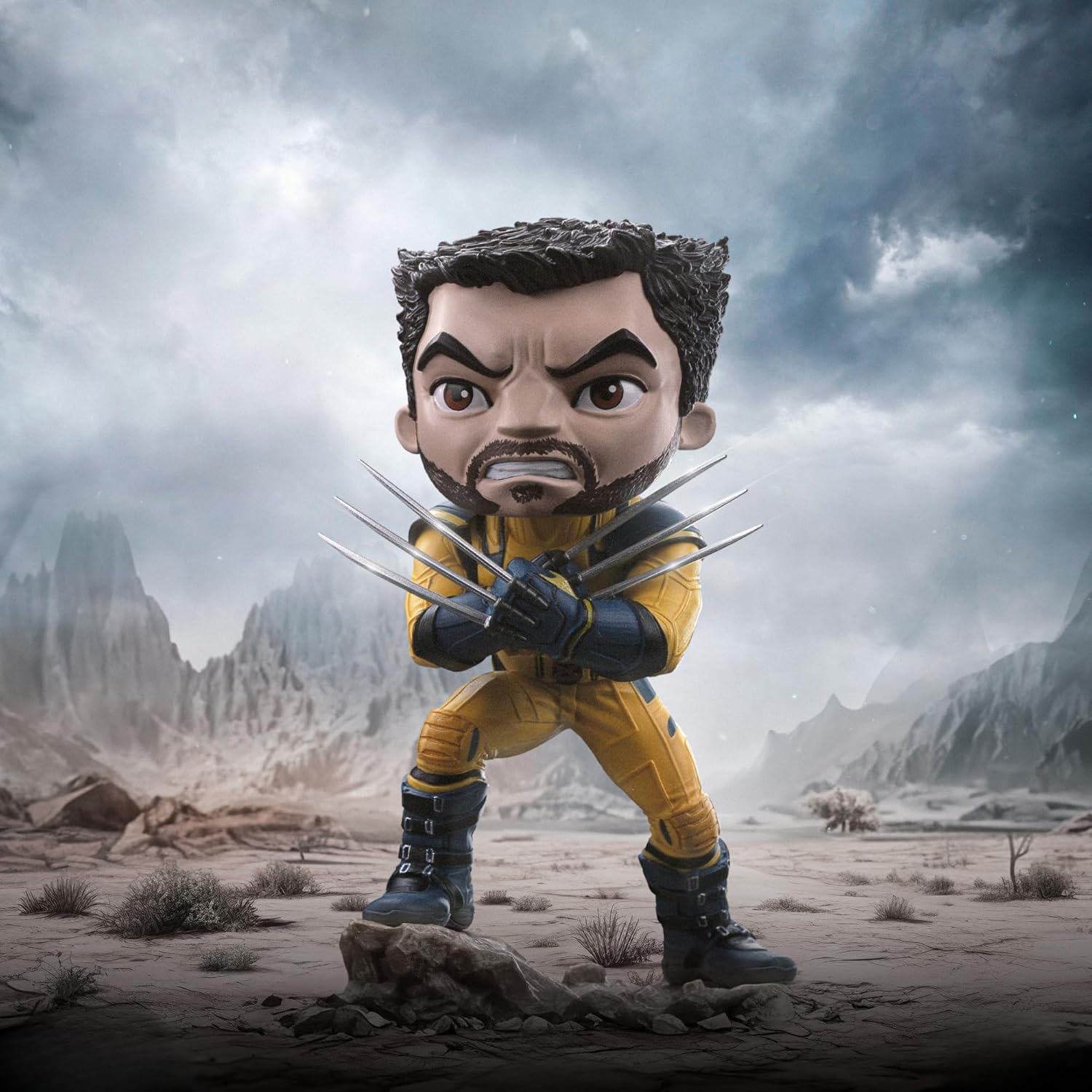 Iron Studios Statua da collezione Art Scale 1/10 Wolverine (Unmasked) - Minico Polystone Resina Multicolore 14 cm
