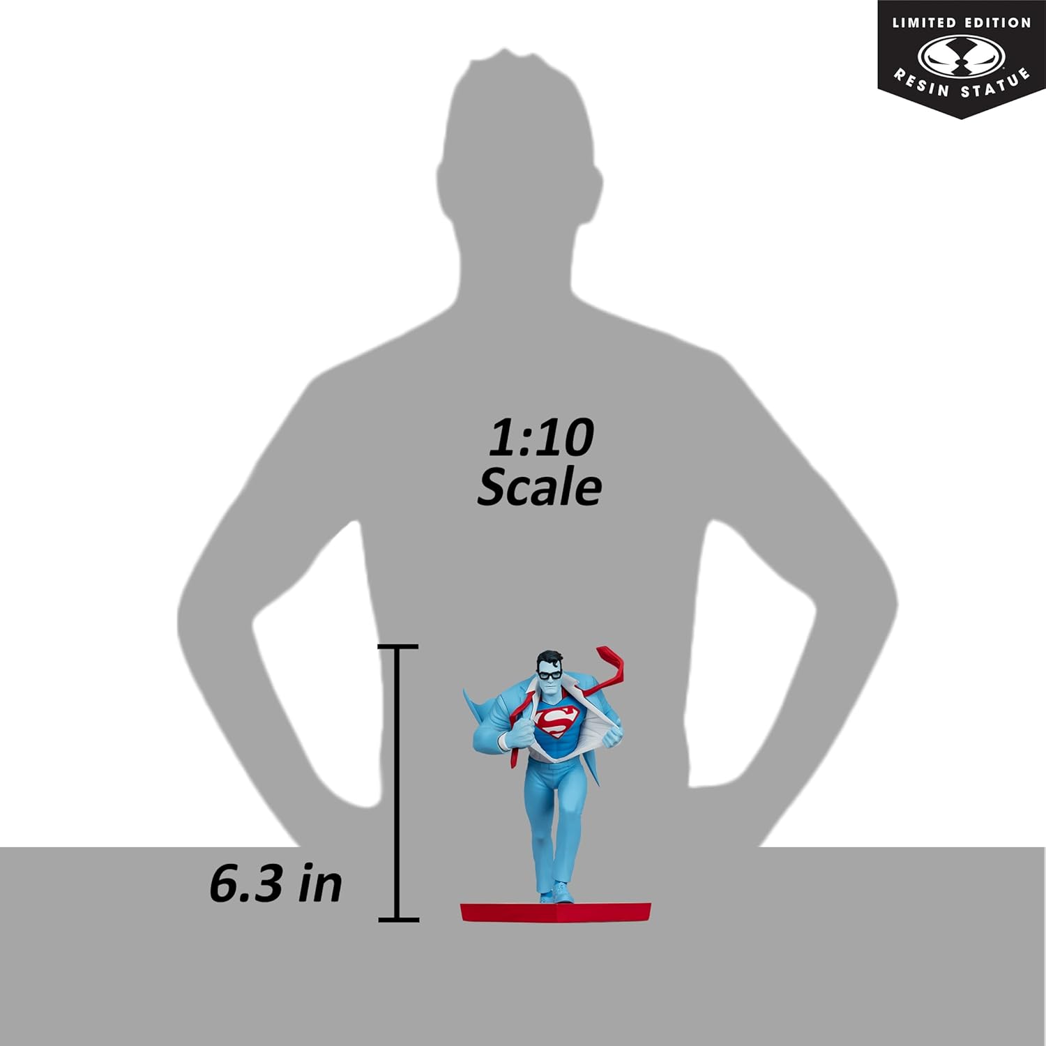 McFarlane Toys- DC Direct Superman by Clayton Henry (Superman Red and Blue) 1:10 Scale Resin Statue Limited Edition