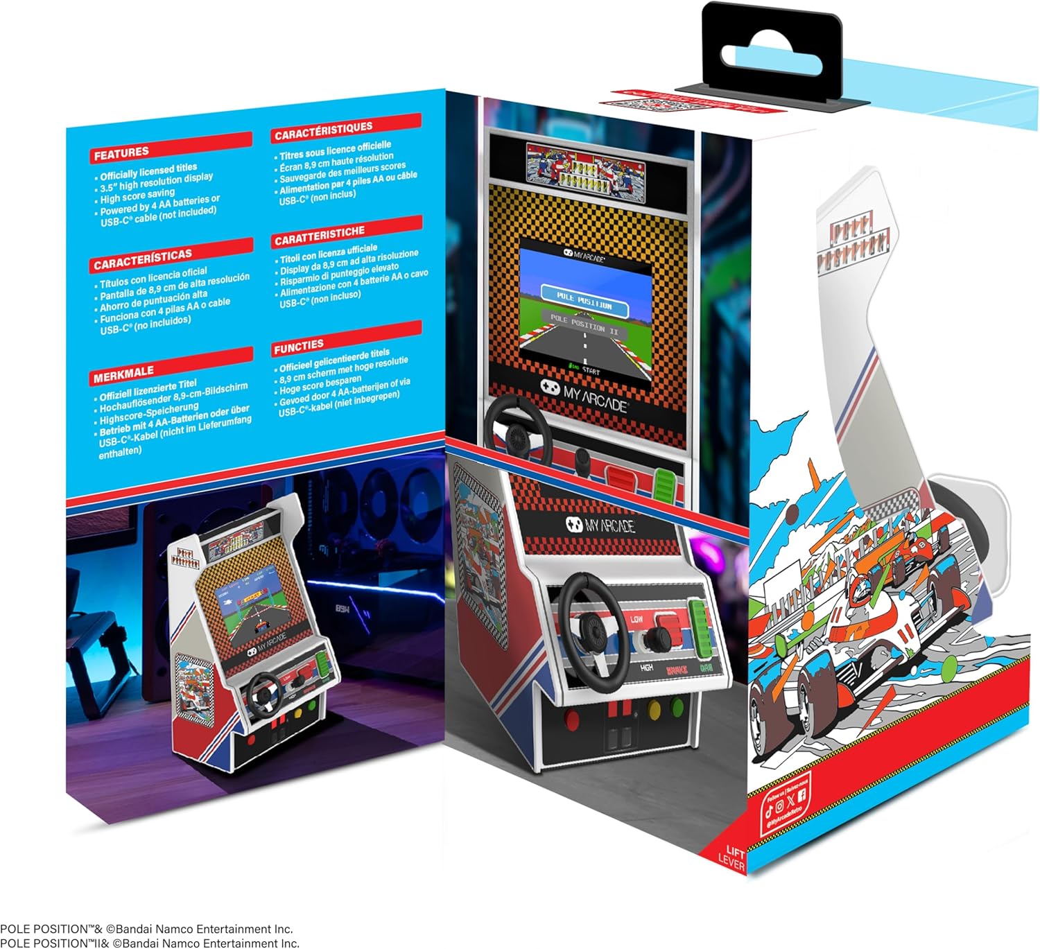 My Arcade - Pole Position - Retro Mini Arcade Game Console