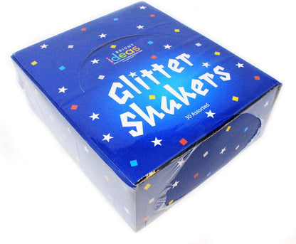 Bright Ideas Glitter Shakers Display Box 30 x 18g Assorted Glitter Colours