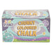 Craft Planet Chunky Chalk, Multicoloured, Pack Of 40, Art & Craft Fun For Kids, Drawing, Pavement, Playground, School, Home, Garden, Games, Paper