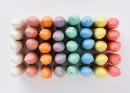 Craft Planet Chunky Chalk, Multicoloured, Pack Of 40, Art & Craft Fun For Kids, Drawing, Pavement, Playground, School, Home, Garden, Games, Paper