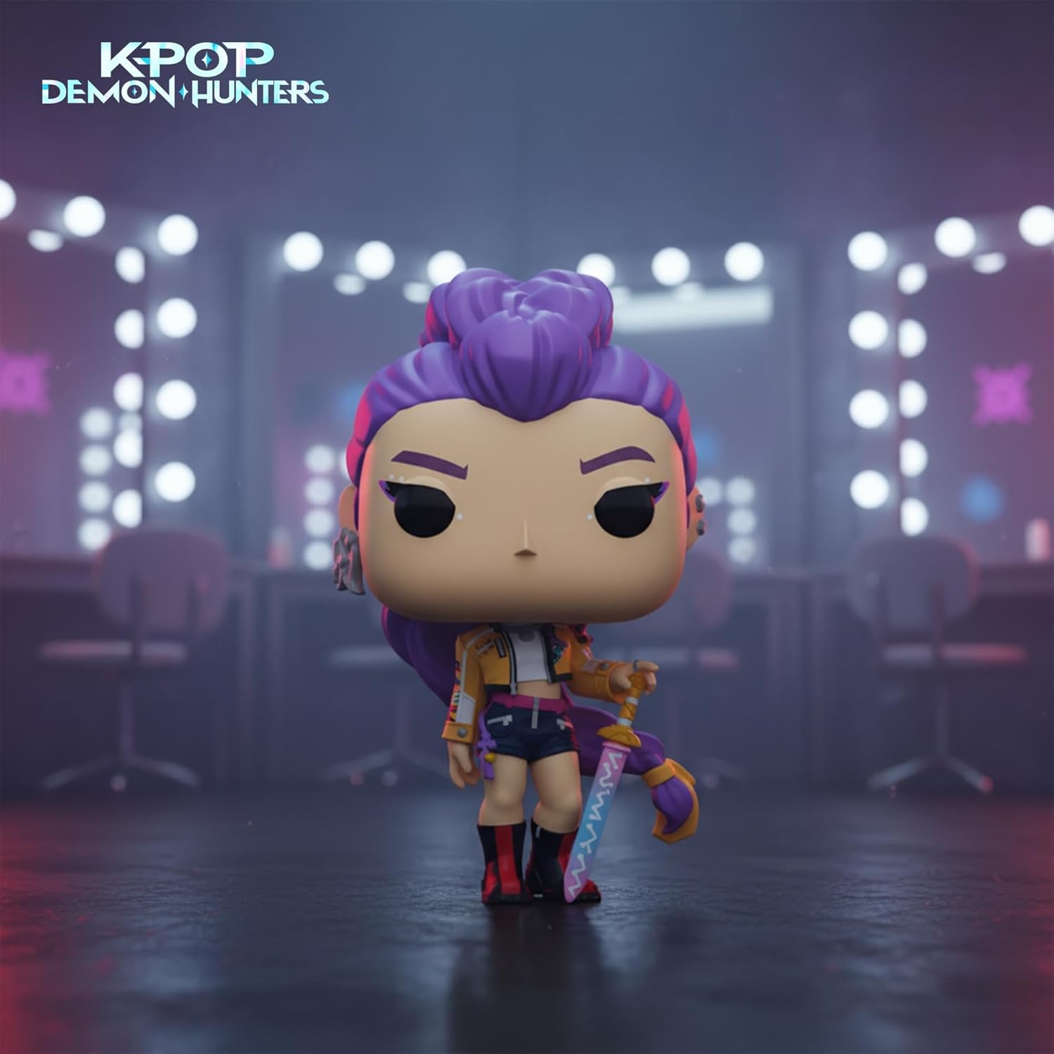 Funko Pop Animation: KPop Demon Hunters - Rumi - Collectable Vinyl Figure - Gift Idea - Official Merchandise - Toys for Kids and Adults - Movies Fans Black Standard Size