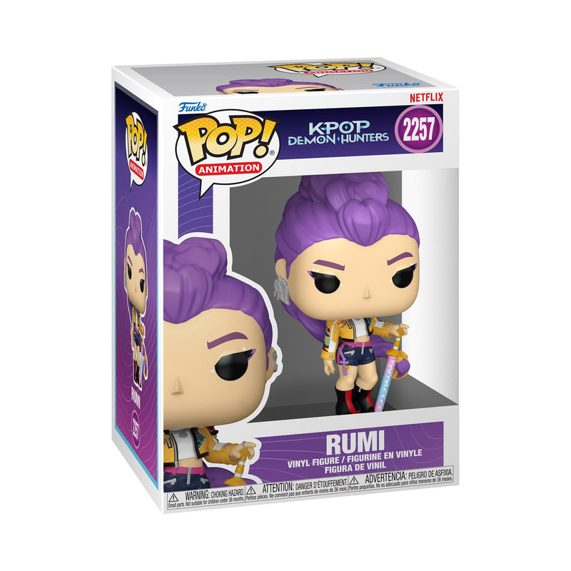 Funko Pop Animation: KPop Demon Hunters - Rumi - Collectable Vinyl Figure - Gift Idea - Official Merchandise - Toys for Kids and Adults - Movies Fans Black Standard Size