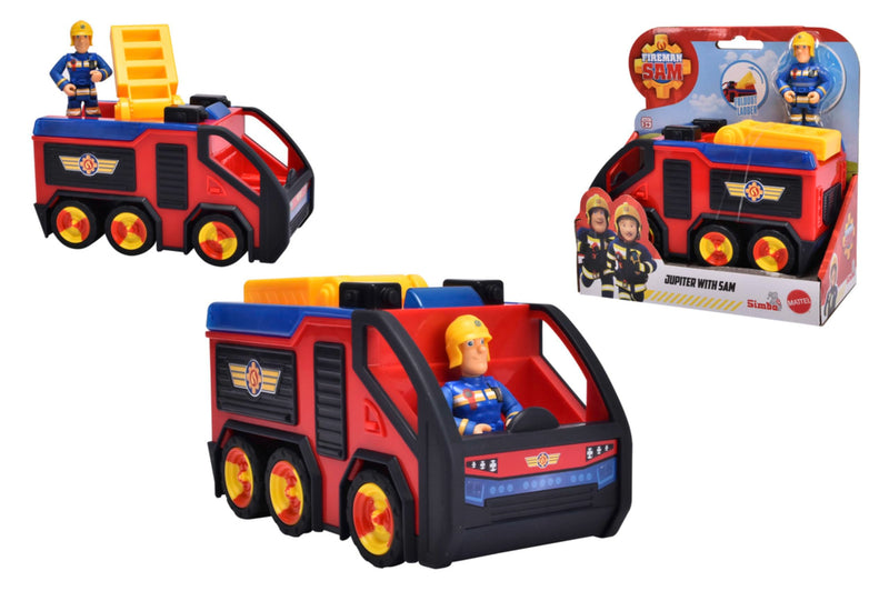 Simba - Fireman Sam Junior Jupiter Truck - Firefighter Vehicle with Figure, 109252656038, +3 Years