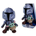 Simba Star Wars The Mandolorian & Mini Grogu 25 cm - Plush Toy, Cuddly Stuffed Toy, Soft Plush, Gift Idea for Children & Fans, from 0 Months