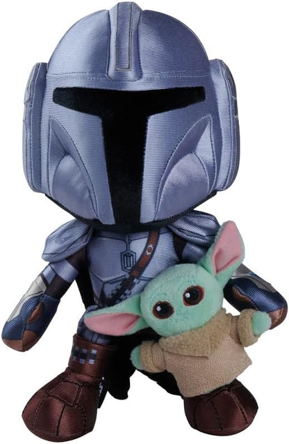 Simba Star Wars The Mandolorian & Mini Grogu 25 cm - Plush Toy, Cuddly Stuffed Toy, Soft Plush, Gift Idea for Children & Fans, from 0 Months