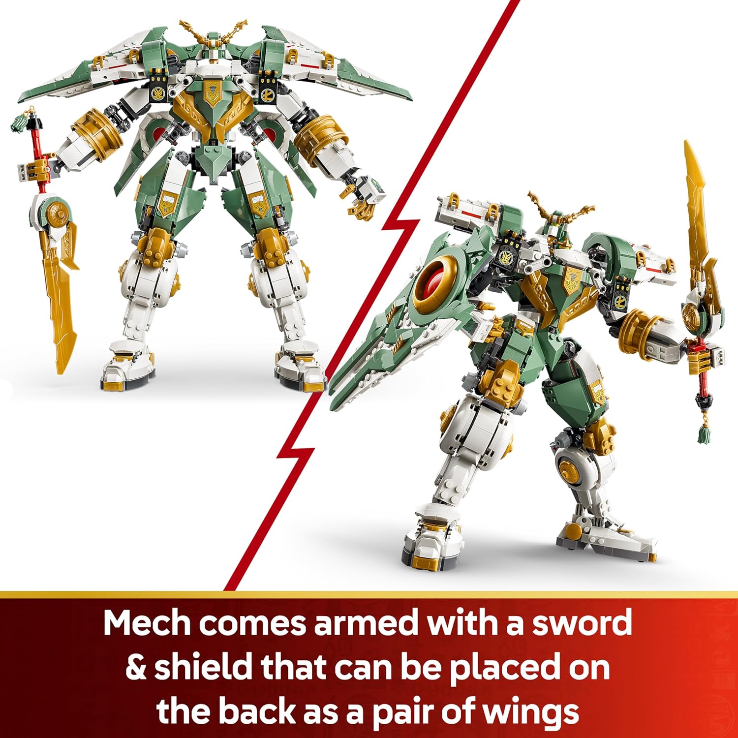LEGO NINJAGO Lloyd's Titan Mech 15th Anniversary - Ninja Action Toy w/a Collectible Minifigure, Shield & Sword - Nostalgic Gift for 14+ Year Old Boys & Adult Fans - 71860