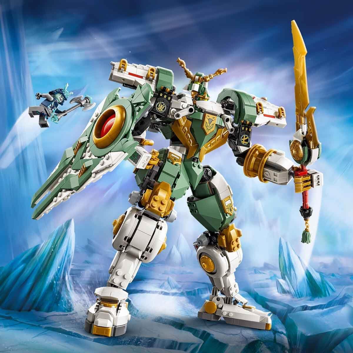 LEGO NINJAGO Lloyd's Titan Mech 15th Anniversary - Ninja Action Toy w/a Collectible Minifigure, Shield & Sword - Nostalgic Gift for 14+ Year Old Boys & Adult Fans - 71860
