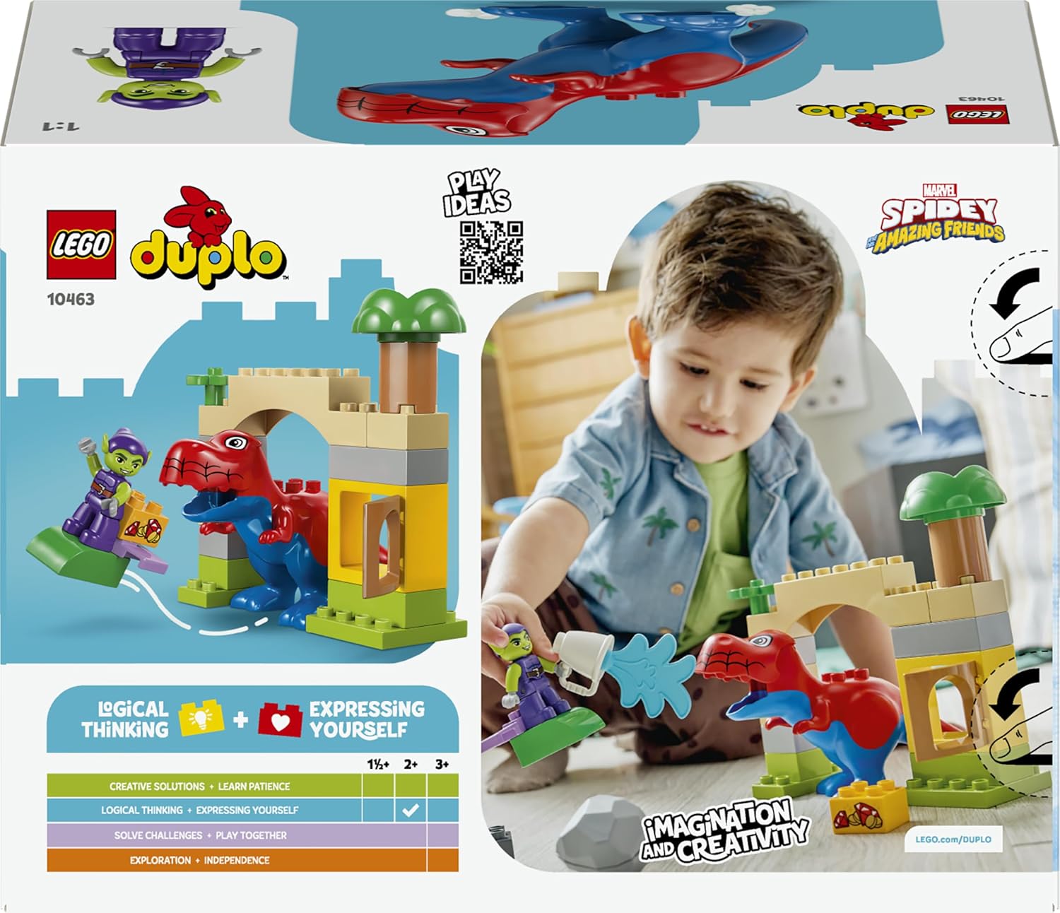 Lego Duplo Marvel: Spidey And His Amazing Friends - Dinosaur Spidey-Rex Vs. Green Goblin (10463)