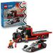 LEGO City F1 Display Truck w/Audi F1 Race Car Toy - Model Kit w/ 3 Minifigures & Vehicle Lifting Function - Gift Idea for 7+ Year Old Boys & Motorsport Fans - 60493