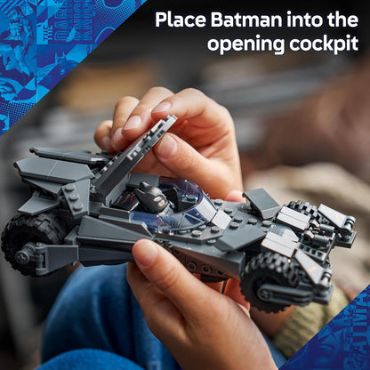 LEGO DC Batman v Superman Batmobile Car Toy - Collectible Superhero Model Kit w/a Minifigure & Golden Coin - Birthday Gift Idea for 9+ Year Old Boys & Teenage Movie Fans - 76331