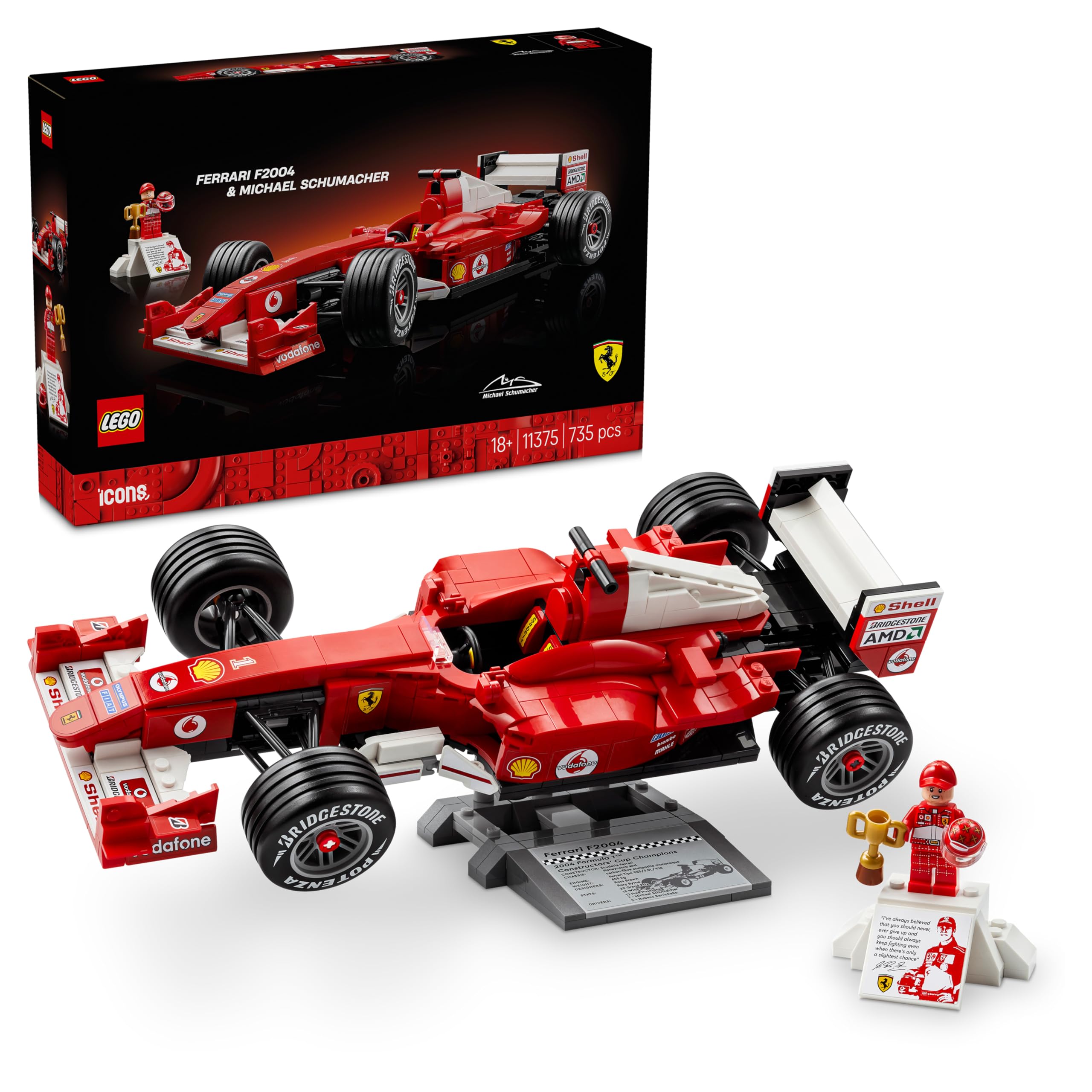 Lego Icons 11375 Icons Ferrari F2004 & Michael Schumacher