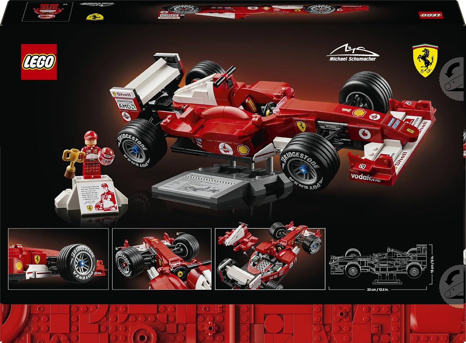 Lego Icons 11375 Icons Ferrari F2004 & Michael Schumacher